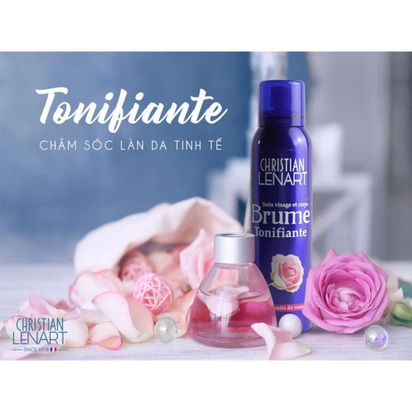 Xịt khoáng dưỡng ẩm cho da chiết xuất hoa hồng Damask Christian Lenart Brume Tonifiante 150ml | BigBuy360 - bigbuy360.vn