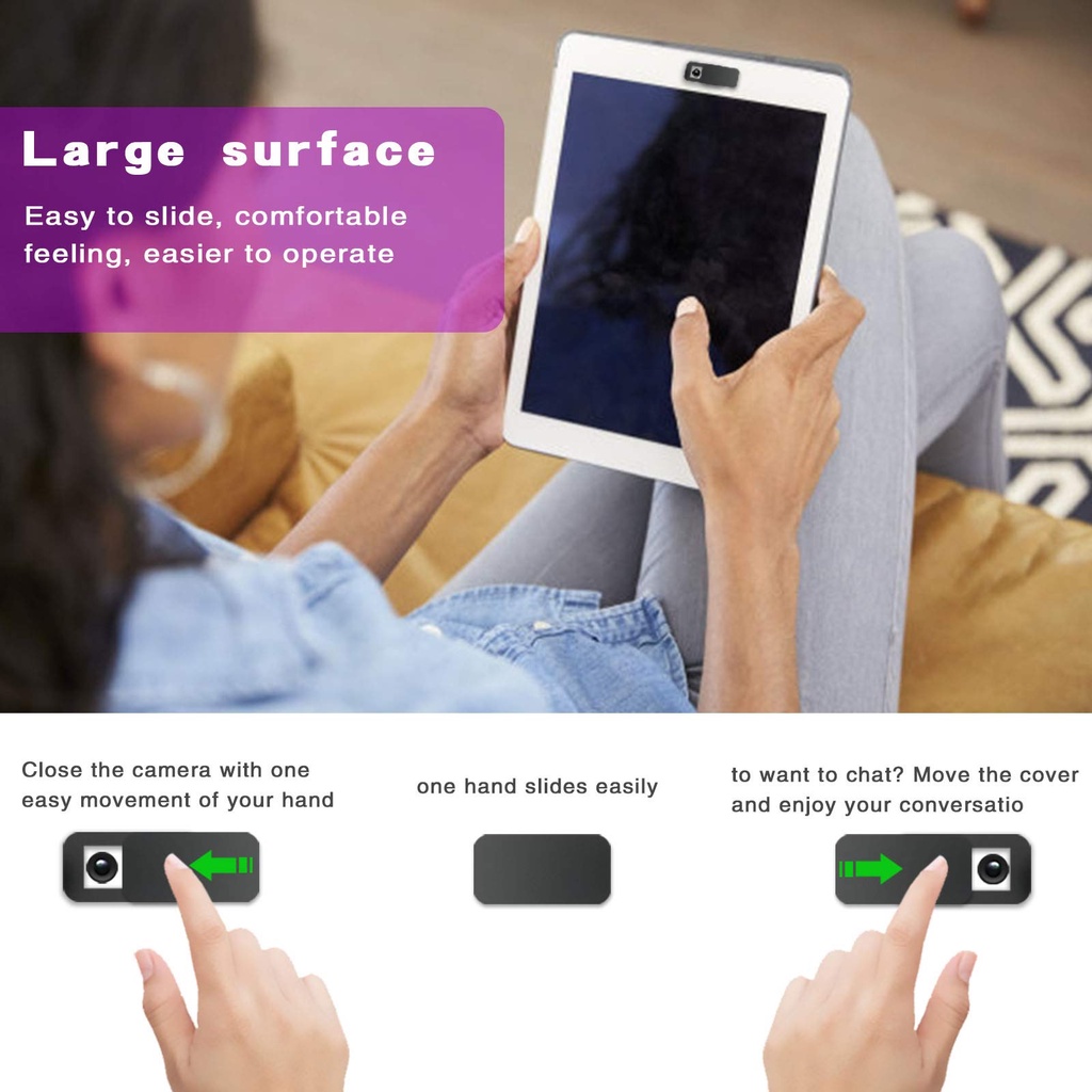 Miếng Dán Che Ống Kính Máy Ảnh Bằng Nhựa Siêu Mỏng Dạng Trượt Cho Tablet Ipad Điện Thoại PC Laptop
