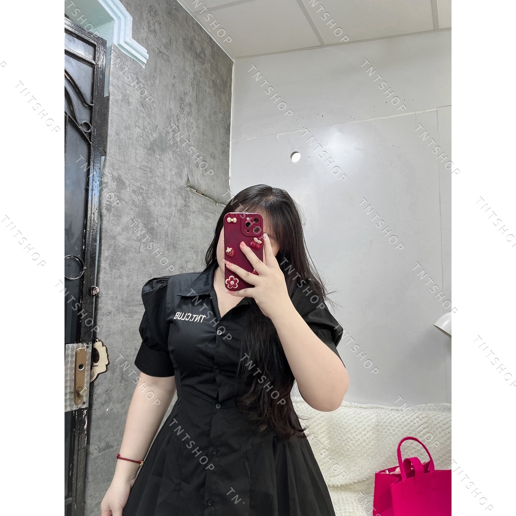 ĐẦM SƠ MI KAKI THÊU