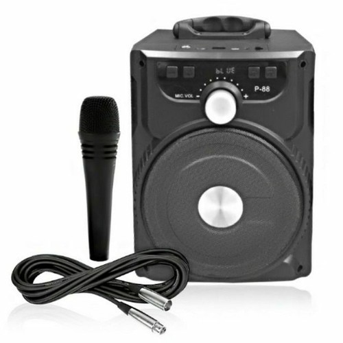 LOA BLUETOOTH P88 P89 KARAOKE MINI tặng mic hát KARAOKE