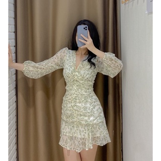 Đầm ORI - Đầm nhún eo cách điệu