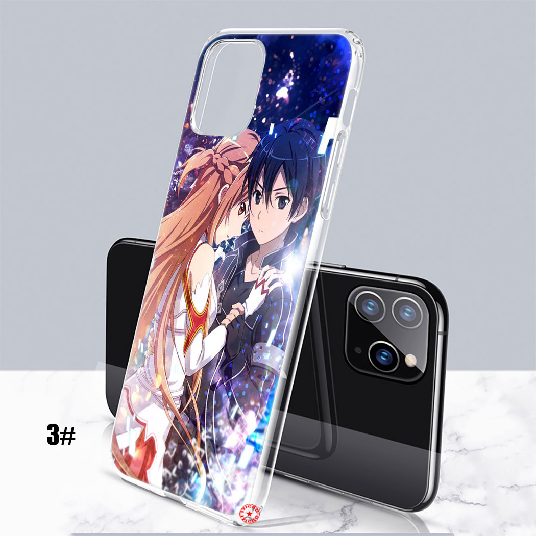 Ốp Điện Thoại Trong Suốt Hình Sword Art Online Cq77 Cho Oppo Reno 2 3 4 Pro 2z 2f A1 A83 A93 R9s