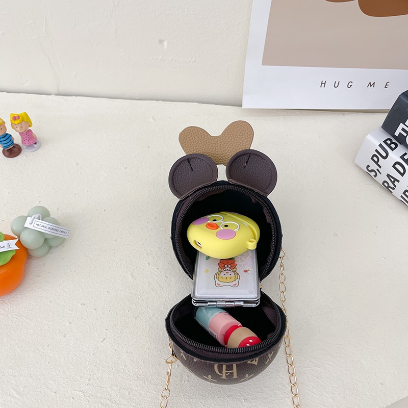 DISNEY Túi Đeo Chéo Hình Tròn In Hình Mickey Dễ Thương 2022