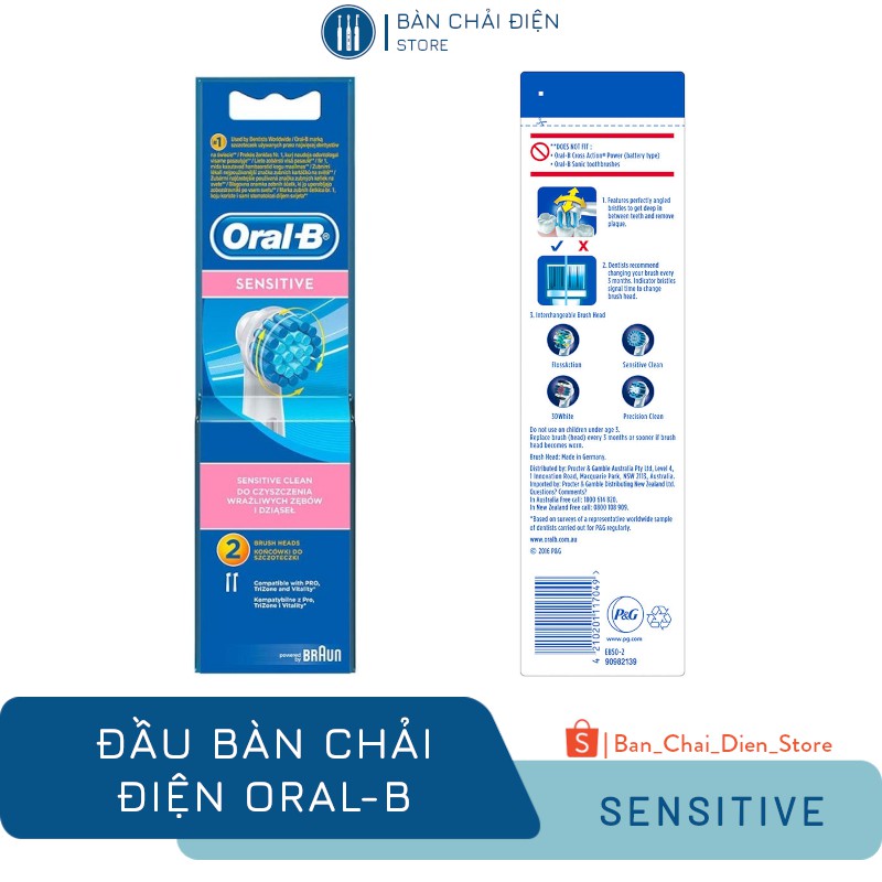 Đầu Bàn Chải Điện Oral-B Sensitive