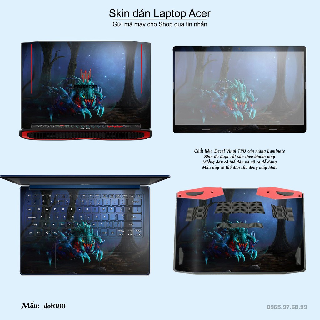 Skin dán Laptop Acer in hình Dota 2 _nhiều mẫu 14 (inbox mã máy cho Shop)