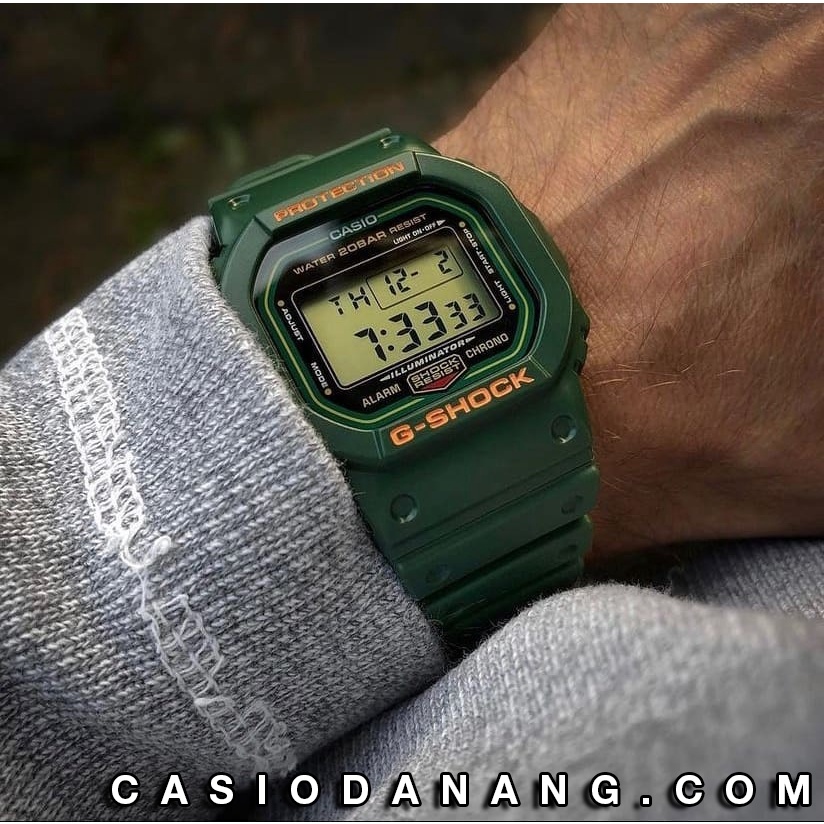 Đồng hồ nam dây nhựa Casio G-Shock chính hãng Anh Khuê DW-5600RB-3DR