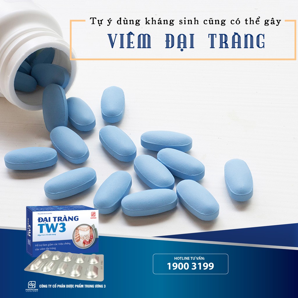 Đại tràng TW3 – Hỗ trợ điều trị viêm đại tràng, giảm rối loạn tiêu hóa (Hộp 20 viên)