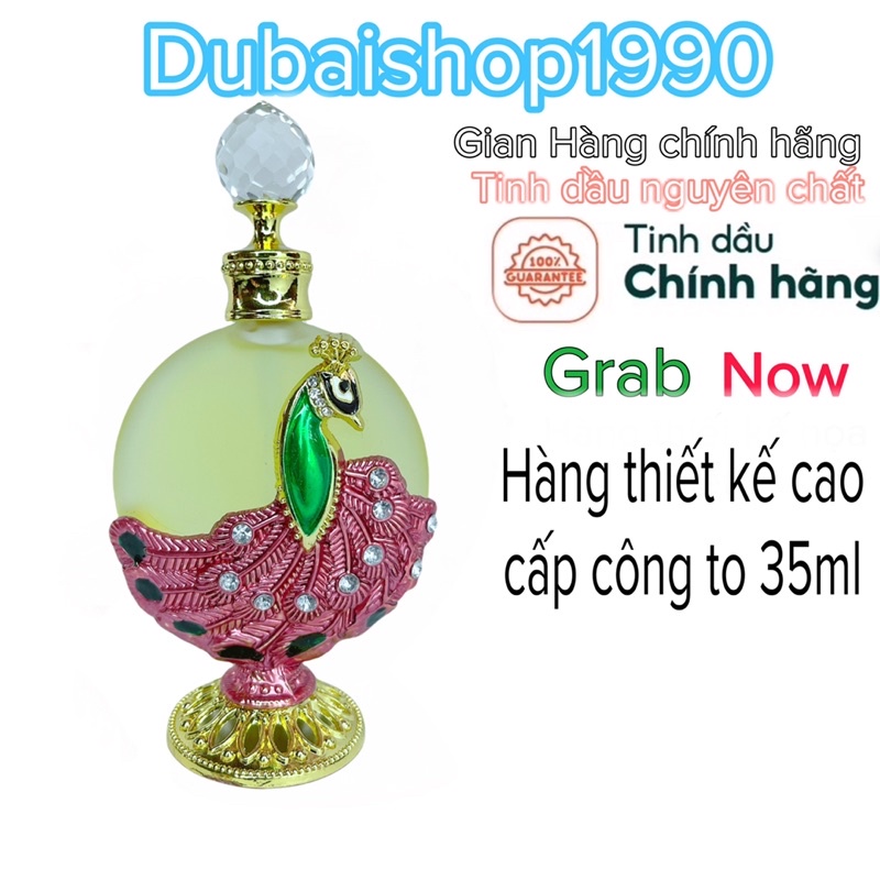 Tinh dầu nước hoa Dubai hàng thiết kế cao cấp còn công Hồng 35ml