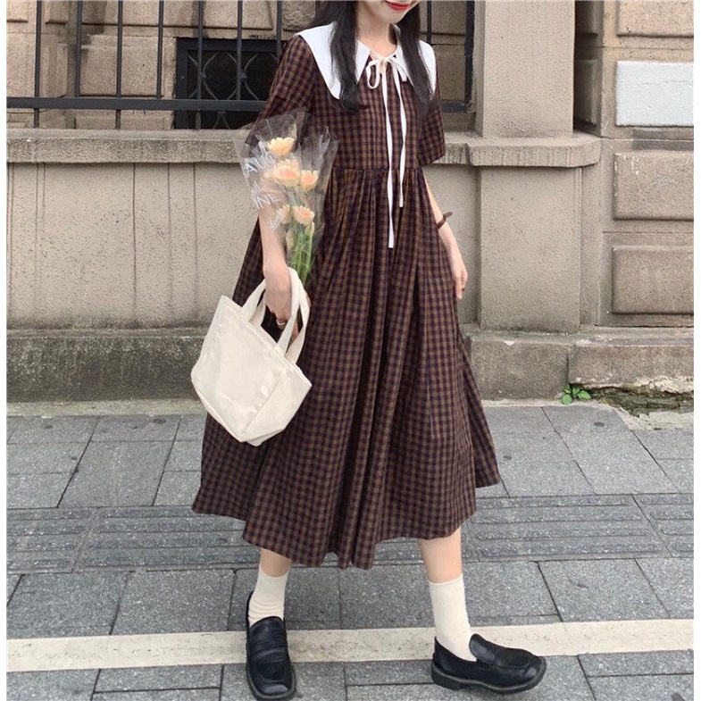 Váy babydoll Ulzzang hàn quốc đáng yêu dễ thương