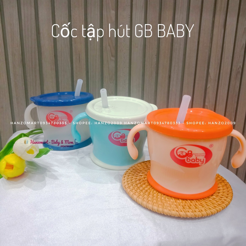 Cốc tập hút 3 giai đoạn GB Baby Hàn quốc