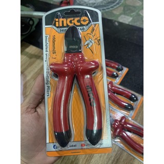 Kềm cắt cách điện 6”/160mm INGCO (Kìm điện, kềm điện) HIDCP01160