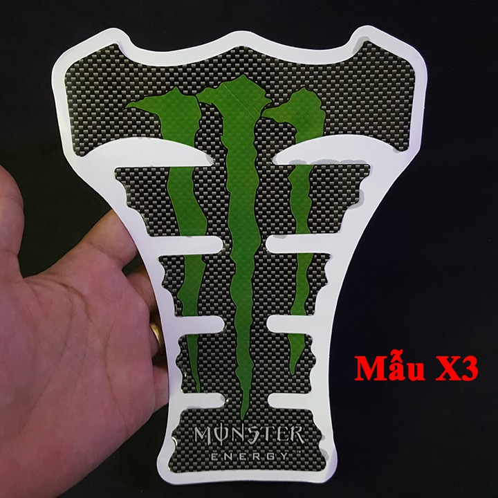 Tem dán bình xăng logo MONSTER ENERGY