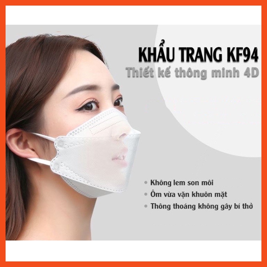 50 chiếc khẩu trang KF94 4D Ami Mask chống bụi mịn tiêu chuẩn Hàn Quốc