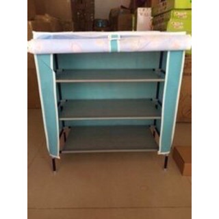 [Free Ship] Tủ giày 3d 4 tầng