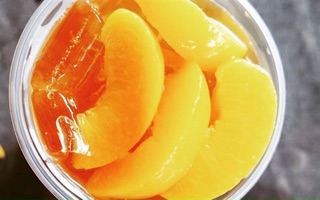 LON 480gr ĐÀO MIẾNG ngâm DBENT