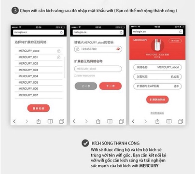 Bộ kích sóng WiFi Mecury 3 râu tốc độ 300 Mpbs cực mạnh-SẢN PHẨM MỚI NHẤT 2021
