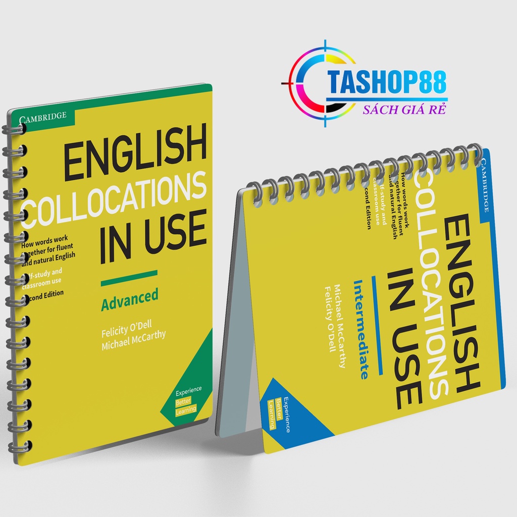 COMBO English Collocations In Use Intermediate – Advanced {In màu - Đóng gáy xoắn)