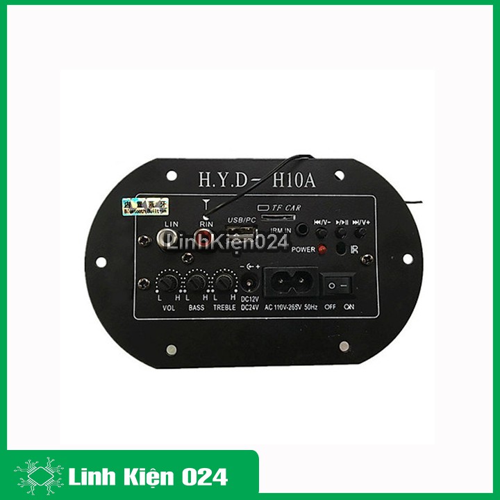 Mạch Loa Siêu Trầm 220VAC 12V-24VDC/Bluetooth/Loa 6-10 inch 120W H10A