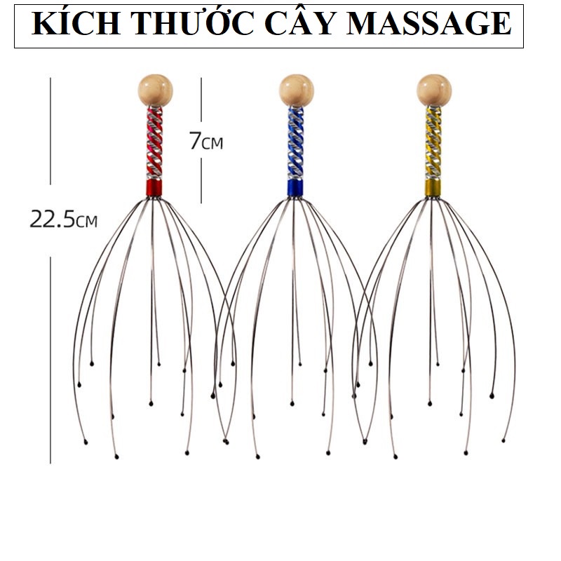 Dụng cụ massage mát xa da đầu giúp thư giãn