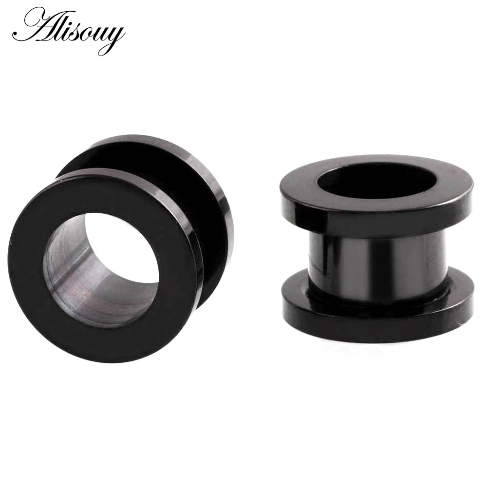Alisouy Set 2 Khuyên Nong Tai 2-30mm Bằng Thép Không Gỉ 316l