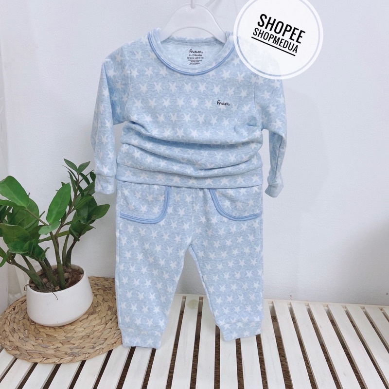 [AVALER] Bộ cotton nhung bé trai bé gái