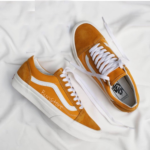 Giày Vans old skool vintage vàng