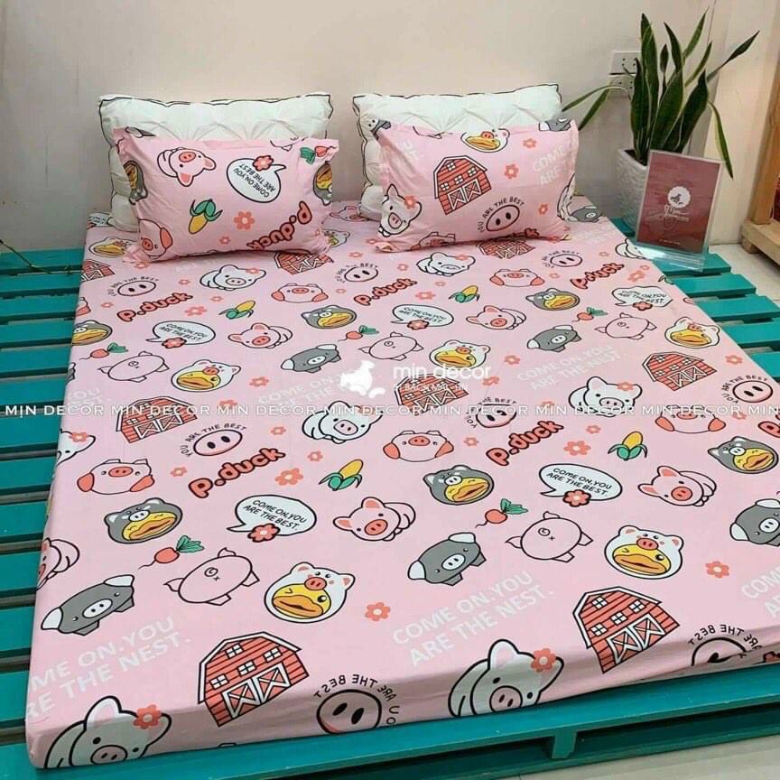 Ga Trải Giường Cotton Poly, Ga Chun, Drap Trải Đủ Kích Thước Được Chọn Mẫu