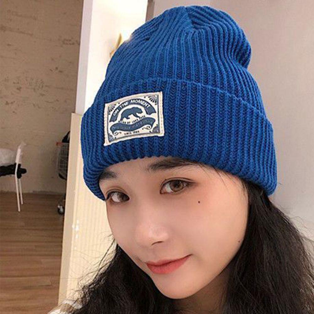 LILYES Mũ beanie Phong Cách Retro Đường Phố Hàn Quốc