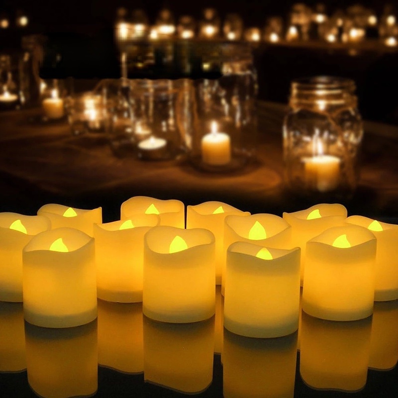 1 Đèn LED Hình Ngọn Nến Không Lửa Chạy Bằng Pin Dùng Trang Trí Tiệc