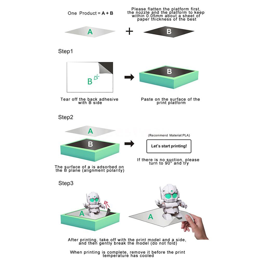 Bộ Miếng Dán Nam Châm 3d Cr-10 Nâng Cấp Cho Máy In 3d