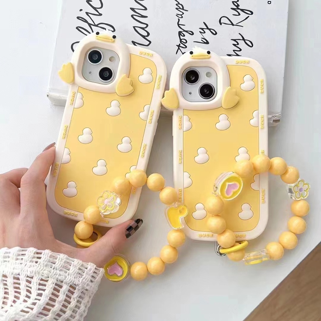 Ốp Điện Thoại Dẻo Họa Tiết Hoạt Hình Chú Vịt Dễ Thương Chống Rơi Cho Iphone 14 13 11 12 13 Pro Max plus