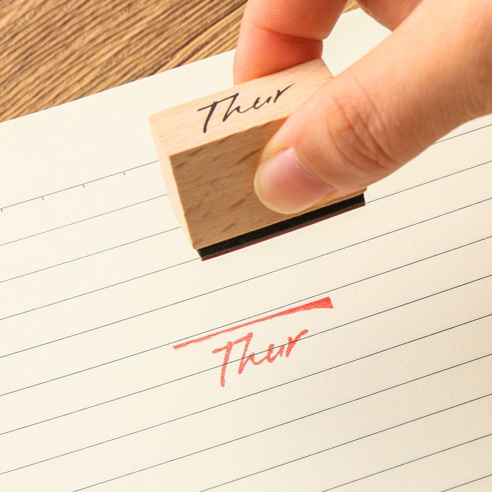 Con Dấu Gỗ In Chữ Handmade Trang Trí Sổ Tay DIY