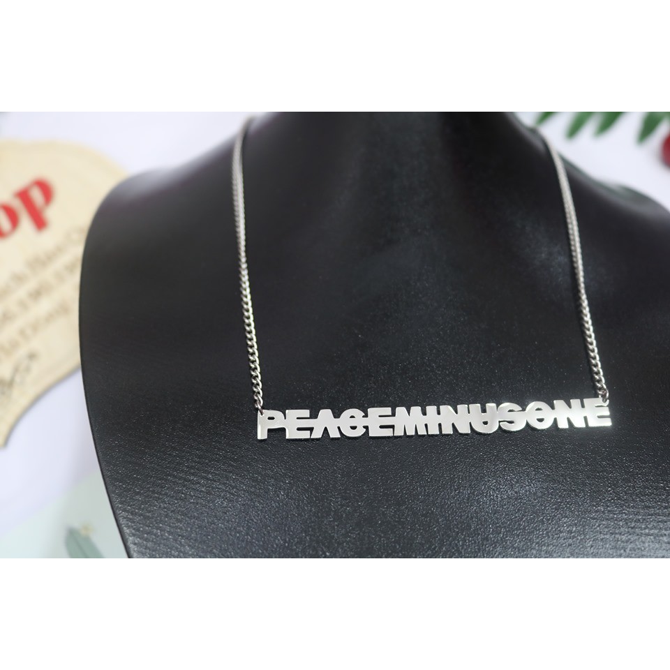 Vòng cổ PEACEMINUSONE GDRAGON chữ gạch