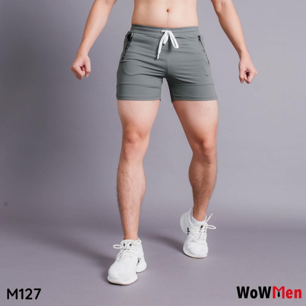 Quần Short Thun Nam Ôm Bó Sát Ngắn Ngang Đùi Tập Gym Thể Thao - M127 💝