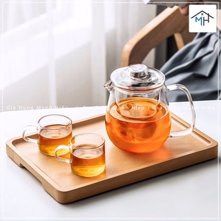 Ấm trà thủy tinh chịu nhiệt - 600ml
