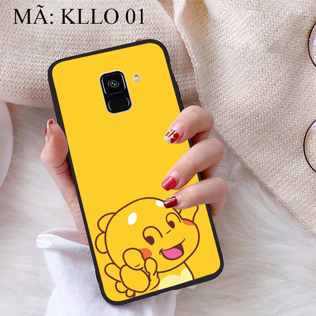 Ốp lưng Samsung A8 2018 viền dẻo TPU BST Khủng Long Lai Ong