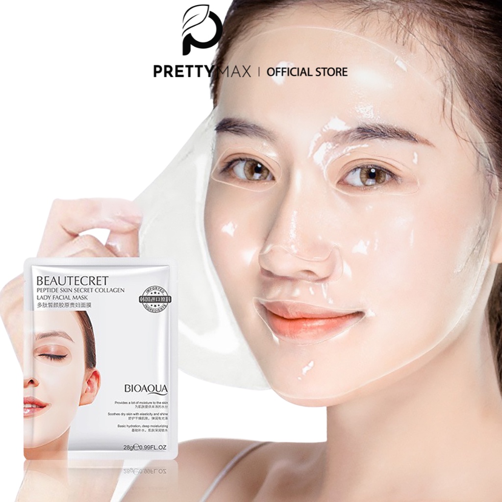 Mặt nạ thạch collagen BIOAQUA cấp nước giúp da căng bóng mịn màng tăng đàn hội mask nội địa trung MN12