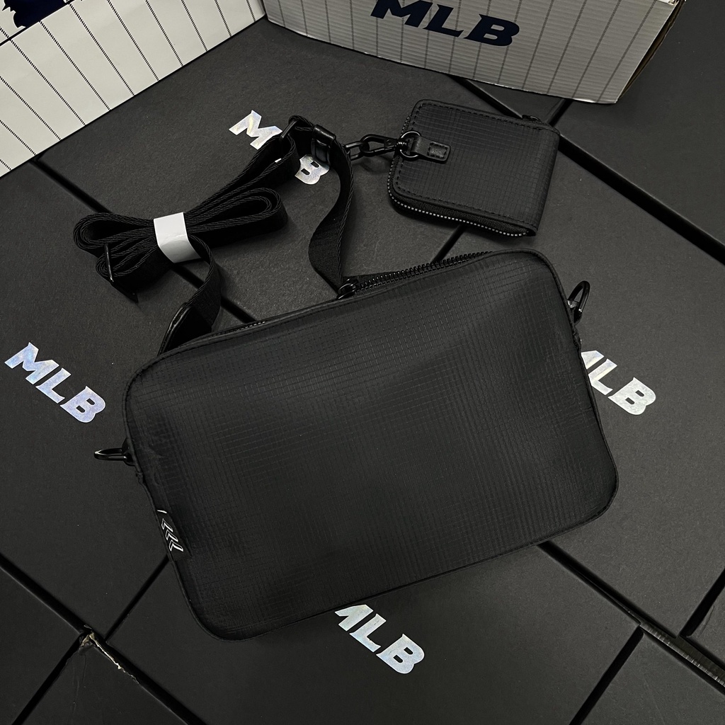✅ [ FELIX CHUẨN 1:1 + VIDEO] Túi Đeo Chéo MLB Industrial Crossbody Black 32BGDI111-50L | BÁN CHẠY NHẤT | CÓ SẴN 2 SIZE