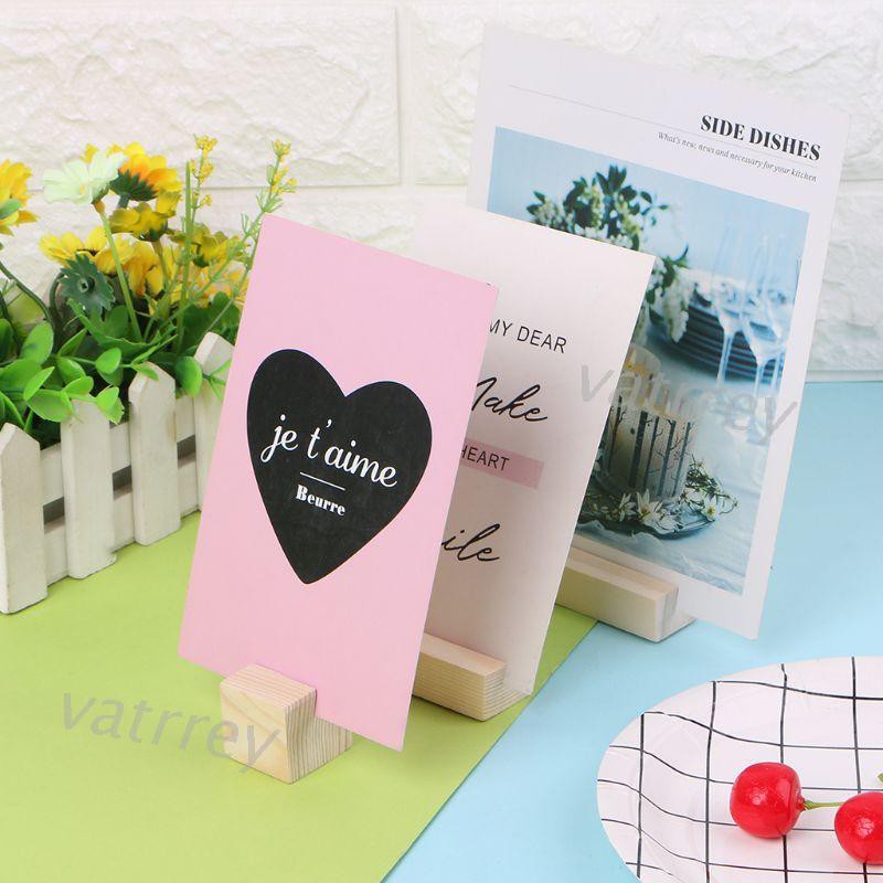 Kẹp ảnh/giấy ghi chú để bàn làm bằng gỗ tiện lợi
