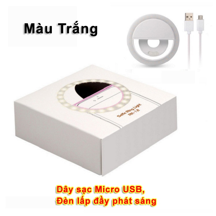 Đèn Tự Sướng, Đèn Selife Điện Thoại Ring Light Tạo Ánh Sáng Mịn Đẹp Khi Chụp Ảnh Selfie || Phong Phu SMART