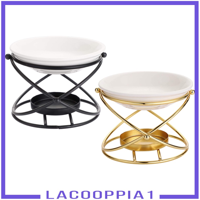 [LACOOPPIA1] Oil Burner Geometric Frame Ceramic Oil Warmer Furnace Yoga Meditation