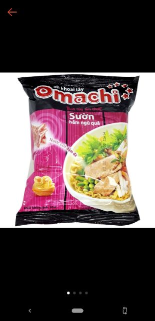 MÌ GÓI OMACHI 3 VỊ BÒ HẦM, TÔM 5 SAO, SƯỜN NGŨ QUẢ 80G | BigBuy360 - bigbuy360.vn