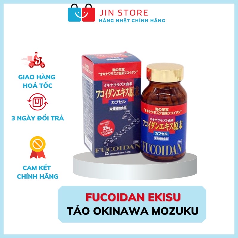 Viên uống Tảo đỏ Fucoidan Ekisu 150 viên Nhật bản - Tảo đỏ Fucoidan ekisu cao cấp chính hãng Nhật Bả
