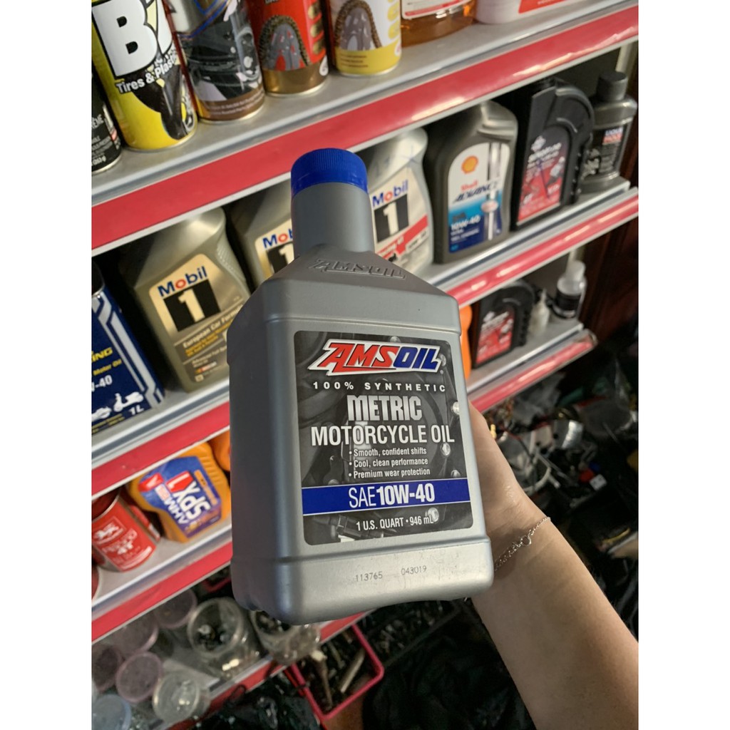 NHỚT AMSOIL METRIC 10W40 TỔNG HỢP - NHỚT CAO CẤP CHO XE SỐ