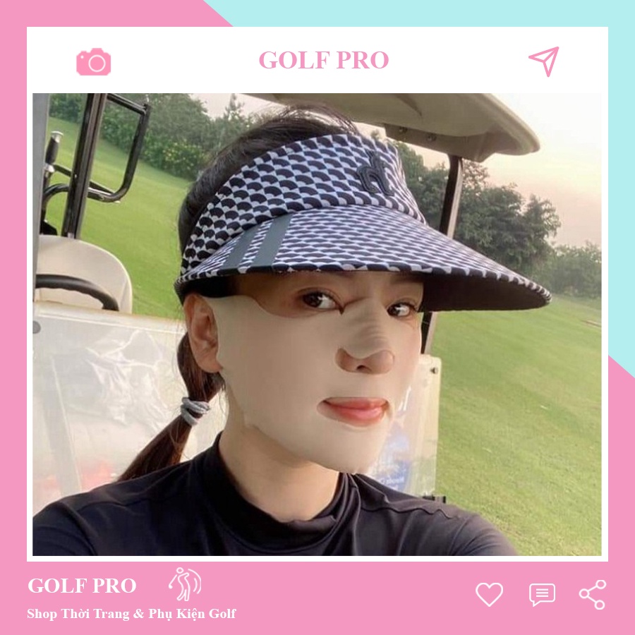 Mặt nạ golf nam nữ Collagen chống nắng dưỡng da mặt khi lên sân nhập khẩu Hàn Quốc