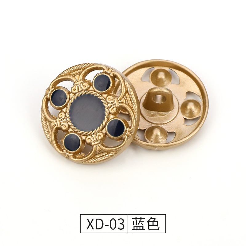 Set 10 nút áo khoác blazer bằng kim loại 21mm