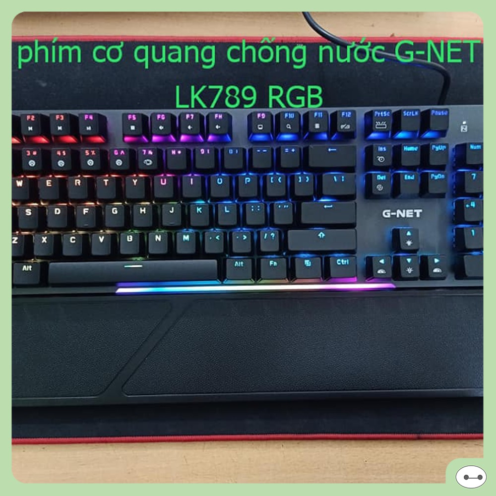 BÀN PHÍM CƠ GNET LK789 SW QUANG HỌC CHỐNG NƯỚC LED RGB Chopper Gaming Gear