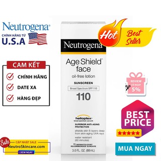 Kem Chống Nắng Chống Lão Hóa Neutrogena Age Shield Face Oil Free Lotion SPF 110+ (88ml)
