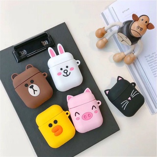Vỏ Bảo Vệ Hộp Sạc Tai Nghe Airpods i12 inpods 12 Họa Tiết Hoạt Hình Dễ Thương