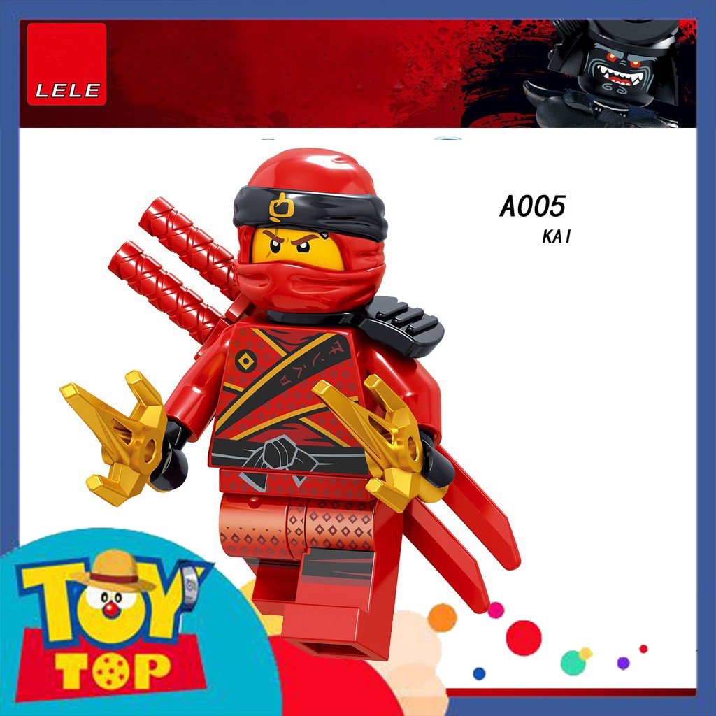 Đồ chơi lắp ráp mini ninja các mẫu Harumi Samurai X Lya Lloyd Jay Kai Zane Cole xếp hình Lele A001 - A008